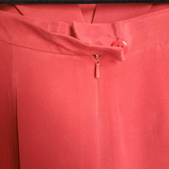 HP⭐ Jones New York Petite 2-Piece Silk Cinnamon / Rust Dress Suit Size 8P - Picture 8 of 11